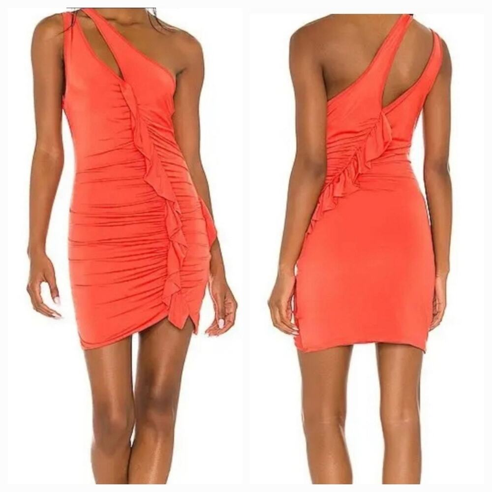 NBD Antoine Mini Dress in Fiery Red XXS